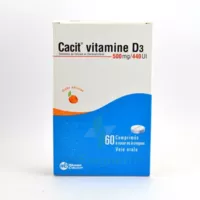 Cacit Vitamine D3 500 Mg/440 Ui, Comprimé à Sucer Ou à Croquer à EPERNAY
